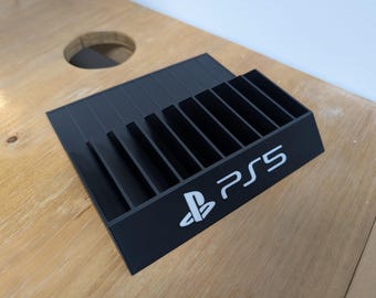 PS5/Xbox-spelhållare – skivförvaringsställ, organisatör för spelfodral