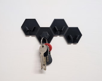 Hexagon-Schlüsselhalter - Modularer Schlüsselhalter für die Wandmontage