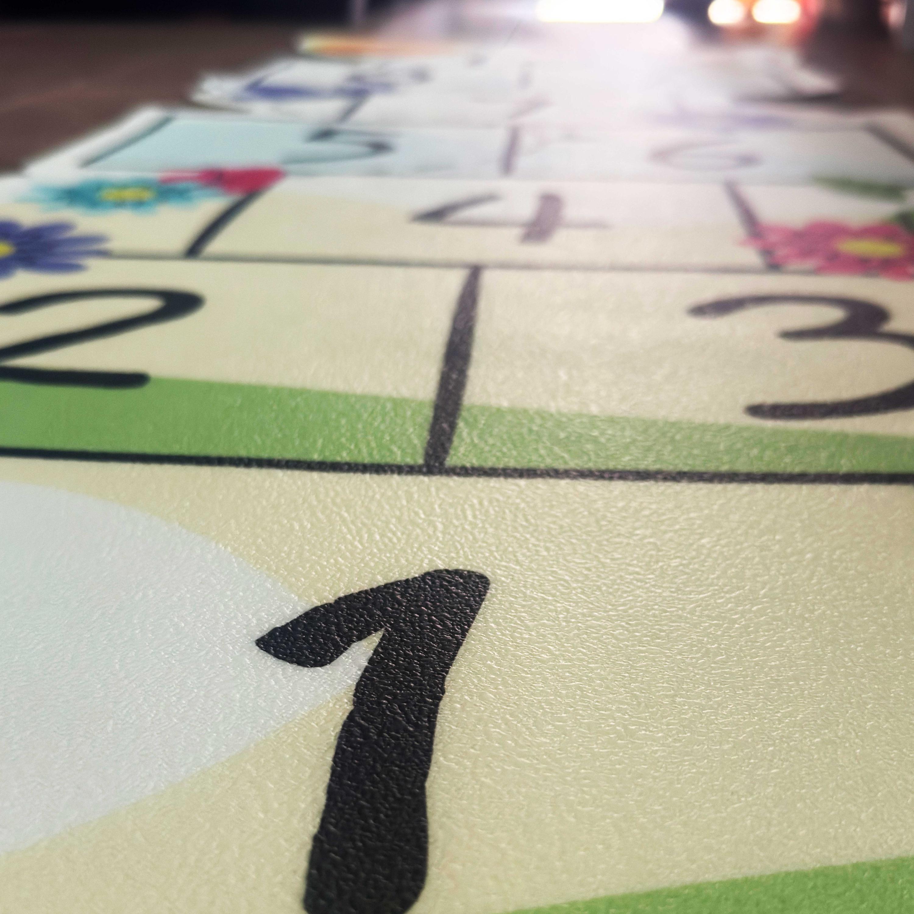Indoor Outdoor Hopscotch Game Mat, Waterproof Non-slip Floor Decal - Etsy