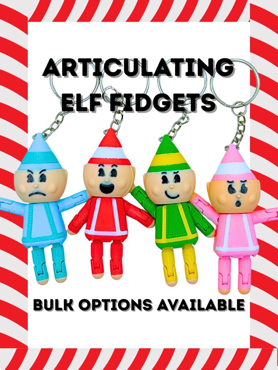 Elf Fidget Toy Stocking Stuffer Kids Classroom Christmas Gift Bulk ...
