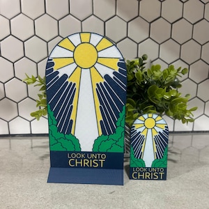 2025 LDS Youth Theme Sign Look Unto Christ Magnet LDS Youth Theme Camp Favor YW Birthday Gift Youth Theme 2025