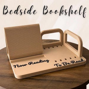 Book Holder Shelf Reading Decor Book Nook Stand Accessory Bookstander Reader Gift Book Display Shelf Titled