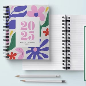 Blood Pressure Tracker Printable, Monthly Blood Pressure Tracker Journal, Weekly Blood Pressure Log, BP Chart, Instant Download PDF