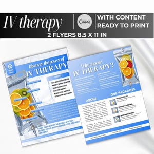 IV vitamin therapy flyer canva template, IV Therapy Flyers, iv Drip flyers canva | IV Therapy flyers, iv hydration, drip therapy flyer
