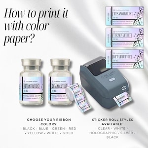 Peptide Label Template, retatrutide Printable Label for Peptide Therapy Canva, peptide vial label , peptide marketing, nimbot template canva