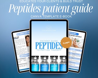 Peptide Information Sheet, Peptide therapy patient education Guide, Peptide Education flyers, Peptides Ebook, Peptide training, manual