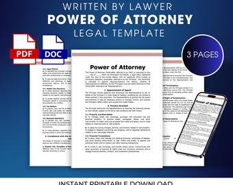 General Power of Attorney Printable POA Templates General Power of General Power of Attorney Printable POA Templates General Power of