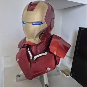 Iron Man Mark 3 Bust: 3d Printed Custom Made Cosplay Prop