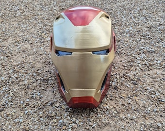 Casco de Iron Man Mark 50 – Accesorio de cosplay impreso en 3D – Réplica con ojos LED
