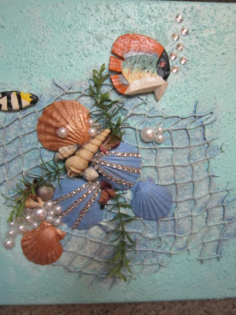 Glam Fish Aquarium Glam Theme Canvas, Fish Theme, Marine, Tropical, - Etsy