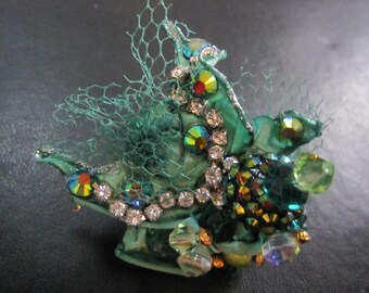 Peacock In The Garden, Cocktail Ring, Couture Ring Collection, by Twist to fashion.