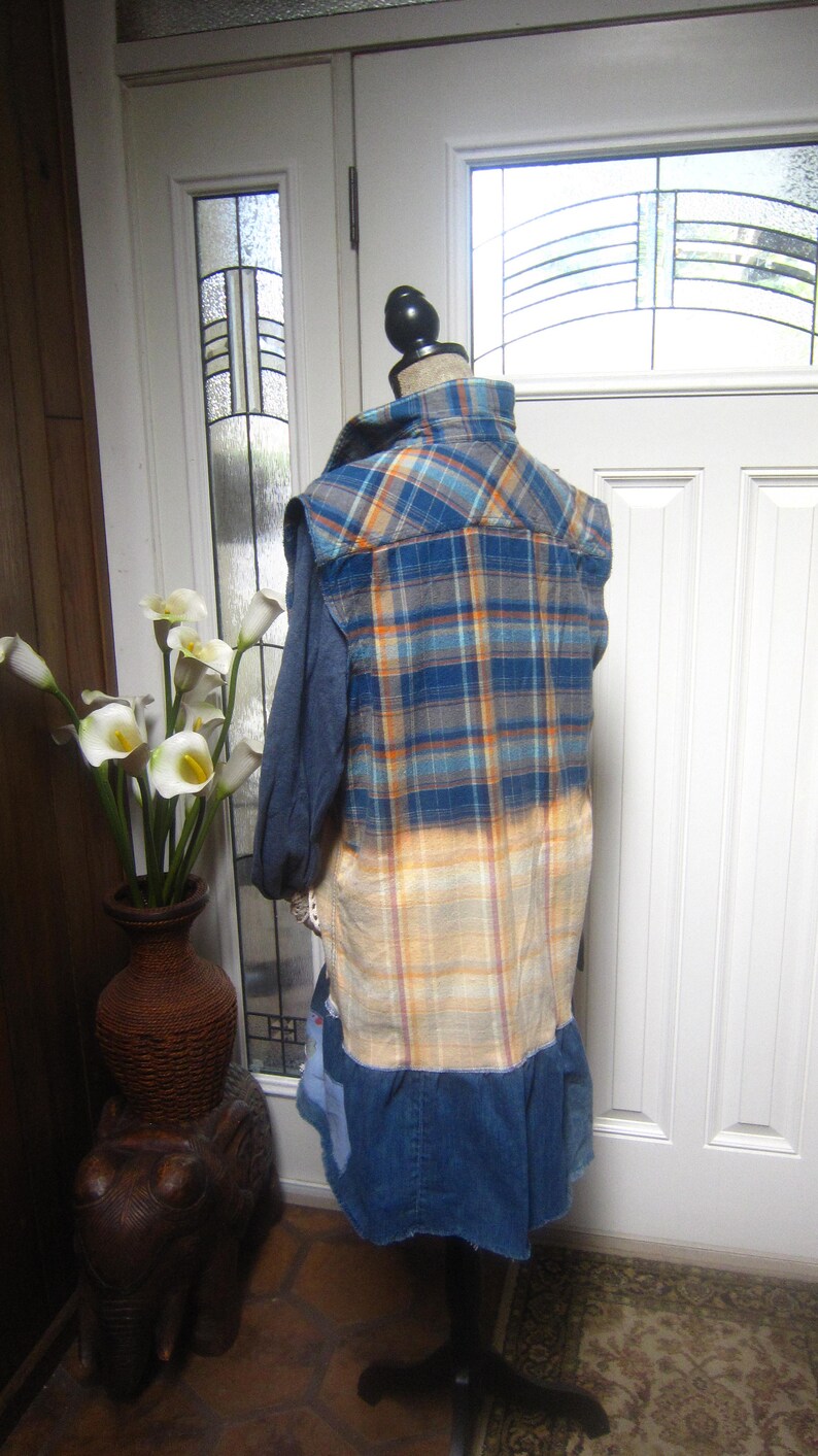 flannel tunic flannel tunic