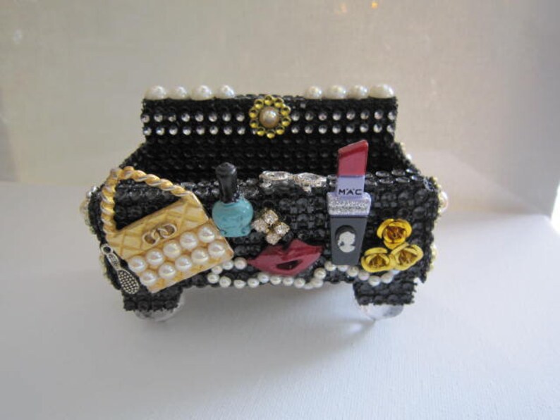 Girly Business Card Holder Bling Card Holder Desk Card Etsy