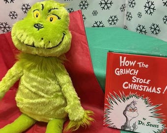 Personalisierte Urlaub Plüsch und Buch Sets-Grinch, Max, Rudolph, Weihnachtsmann, Elch, Pinguin, Buddy der Elf, Lebkuchenmann, Taube
