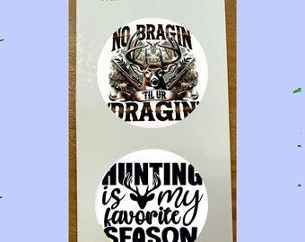 Hunting Themed Car Cup Coaster, Neoprene, Ceramic