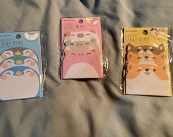 Moshi Themen Post-It Style Notizblöcke, Tiere, Pinguin, Corgis