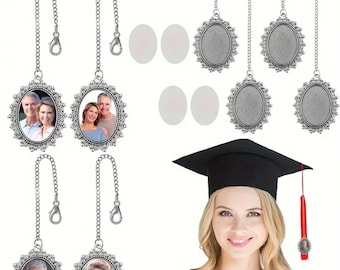 Anpassbare Abschlusskappe Quaste Foto Charm, Ornament, unvergessliche Abschlussfeier Erinnerungen