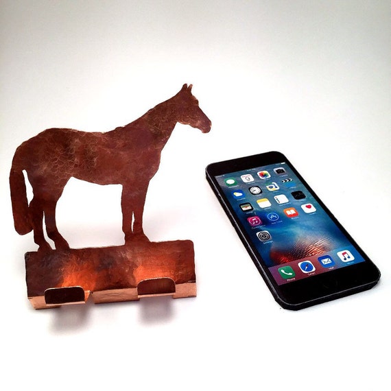 Horse Lover Gift Holiday Gift for Horse Lover Holiday Gift for Him Cell Phone Holder Cell Phone Stand Horseshoe Gift
