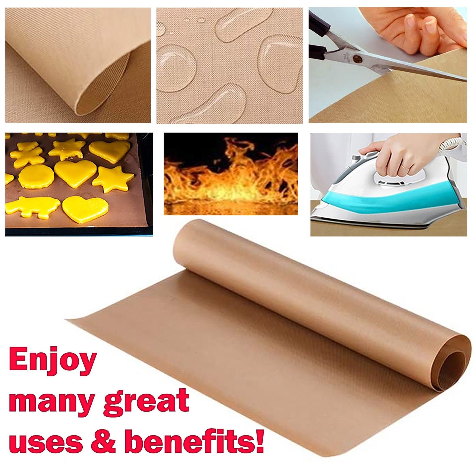 Clay Work Mat Nonstick Baking Heat Resistant Teflon Sheet - Etsy New ...