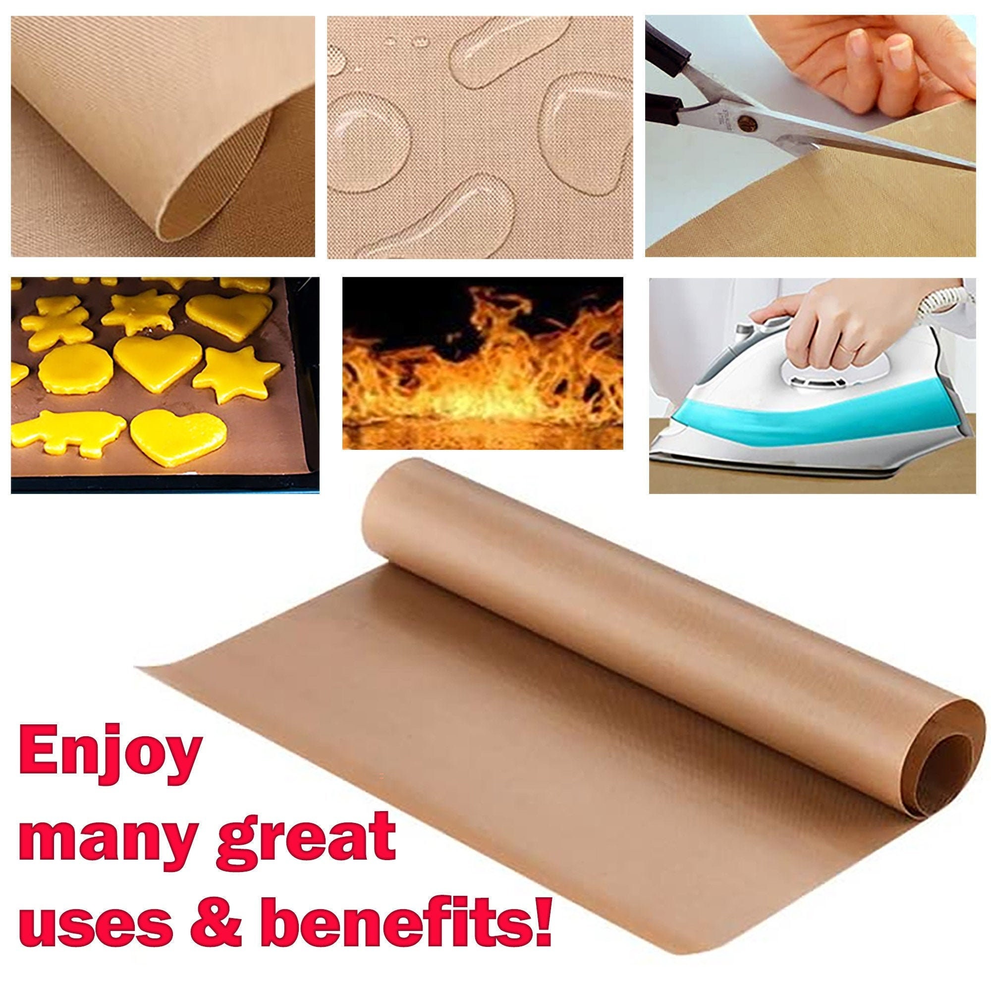 Clay Work Mat Nonstick Baking Heat Resistant Teflon Sheet - Etsy Ireland