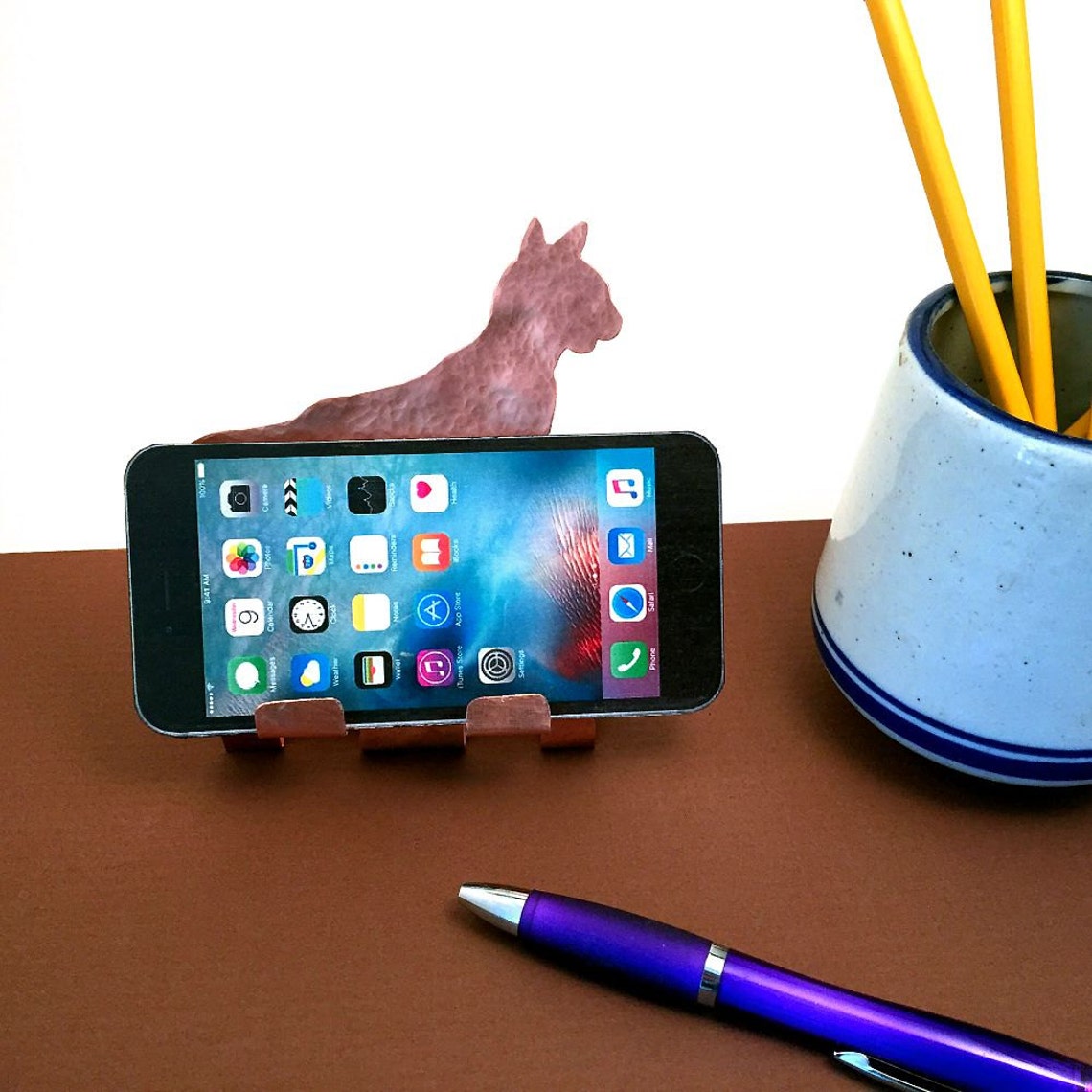 Cat Cell Phone Holder Cell Phone Stand Cat Cell Phone Etsy