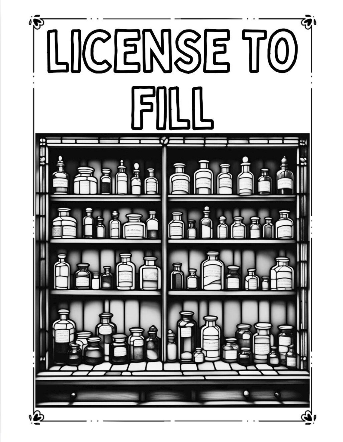 Printable Pharmacy Coloring Pages - Etsy