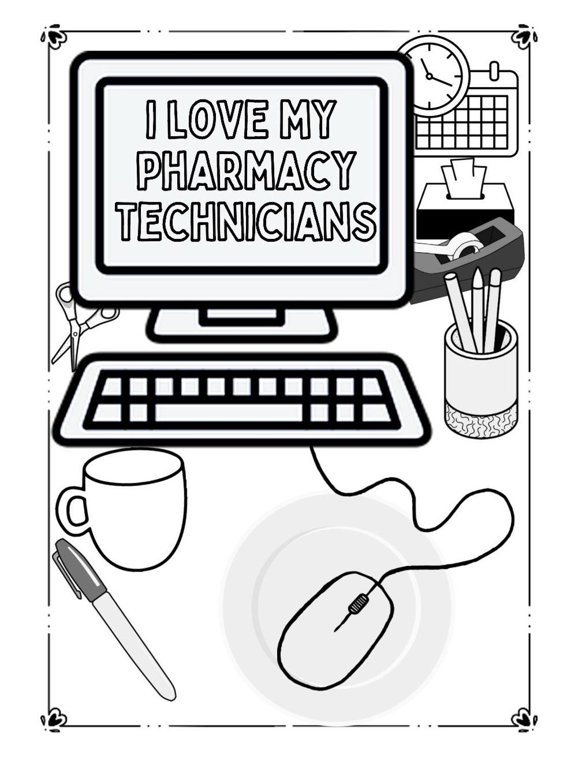 Printable Pharmacy Coloring Pages - Etsy