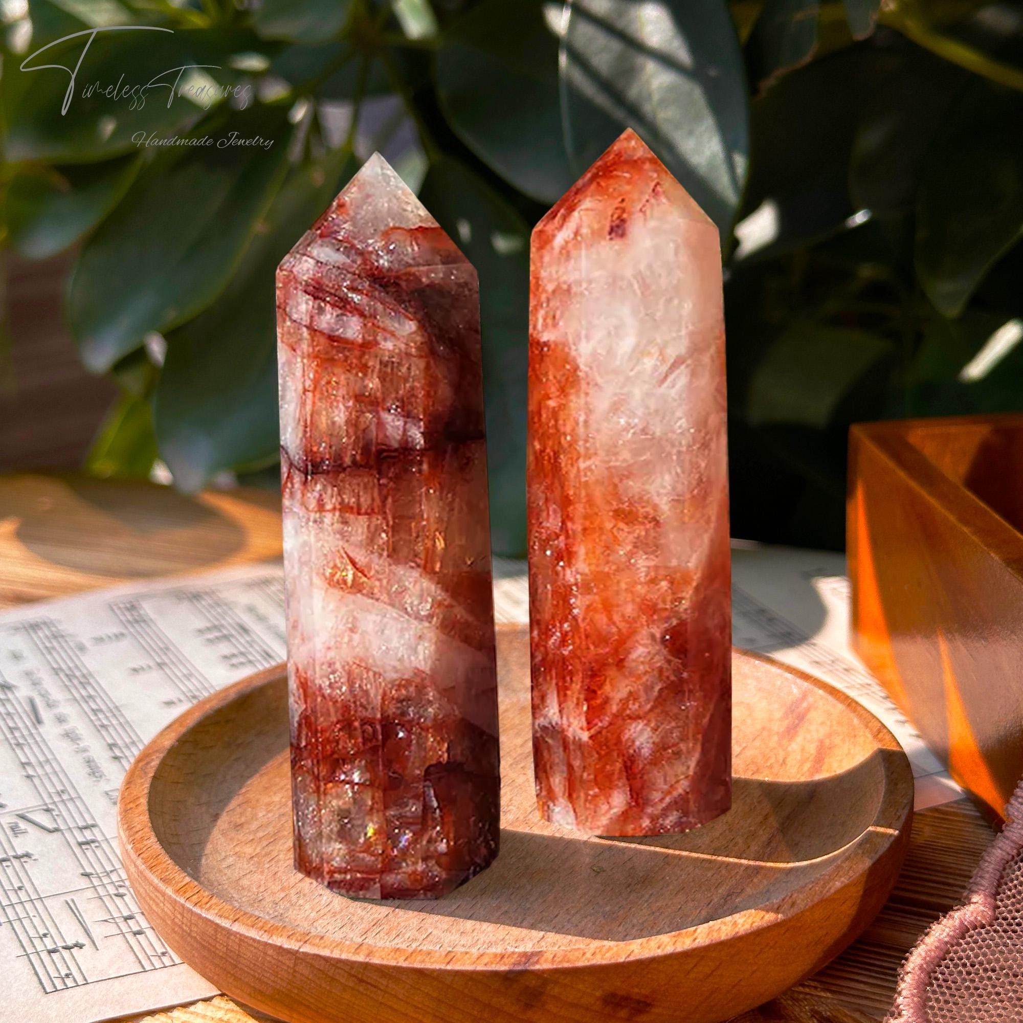 Fire red quartz tower - Etsy 日本