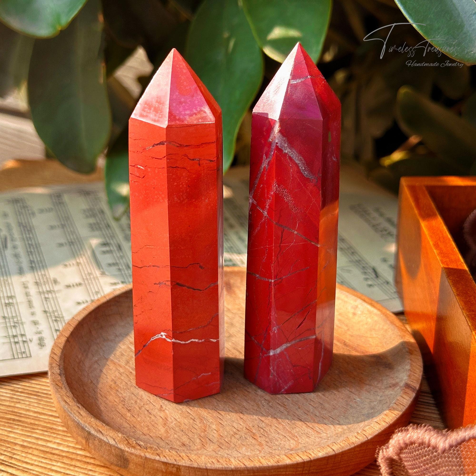 28cm Tall Red Crystal Gemstone Table Top Gem Jewel Gemstone World Map Globe＿並行輸入品