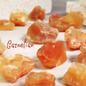 Carnelian Stone, Rough Raw Crystal Chunks, Rough Carnelian Mineral Rocks, Natural Carnelian Chunks, Crystal Collection Gift