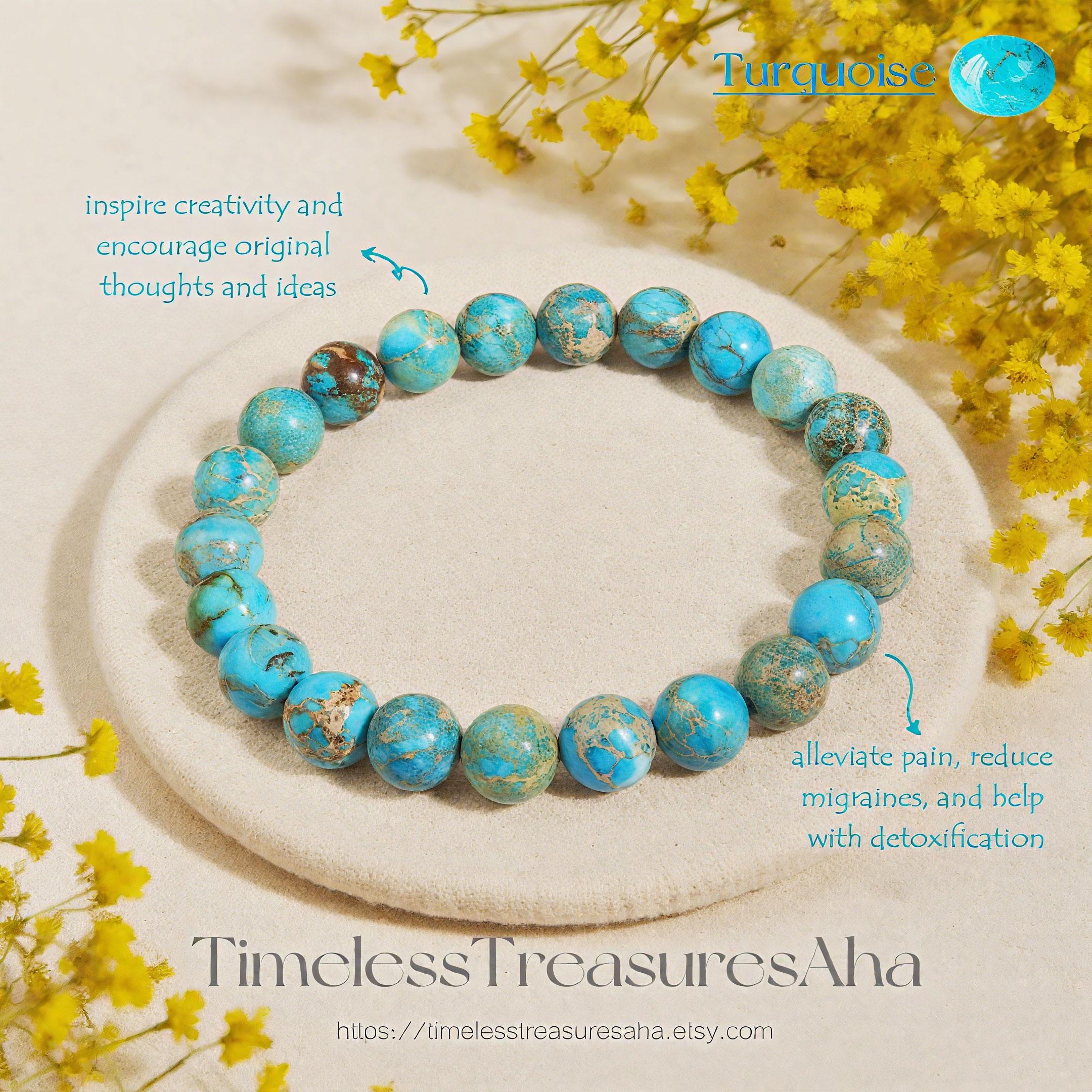Genuine turquoise bracelet - Etsy 日本