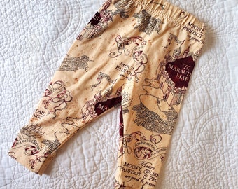 Marauder's Map baby leggings (sizes newborn to 24 months)