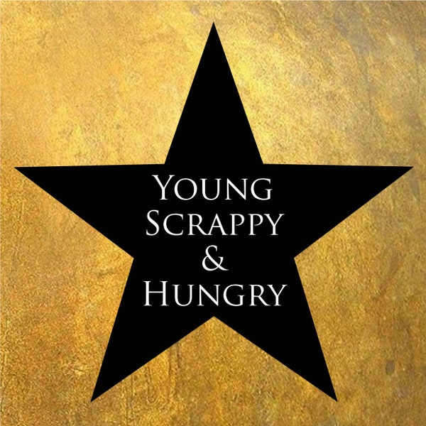 Young Scrappy and Hungry Baby Bodysuit (sizes newborn to 24 months)