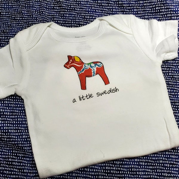 A Little Swedish Baby Bodysuit (sizes newborn to 24 months)