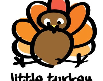 Kids Little Turkey Tee Shirt