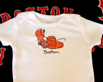 Boston Lobster Baby Body (Größen Neugeborene bis 24 Monate)