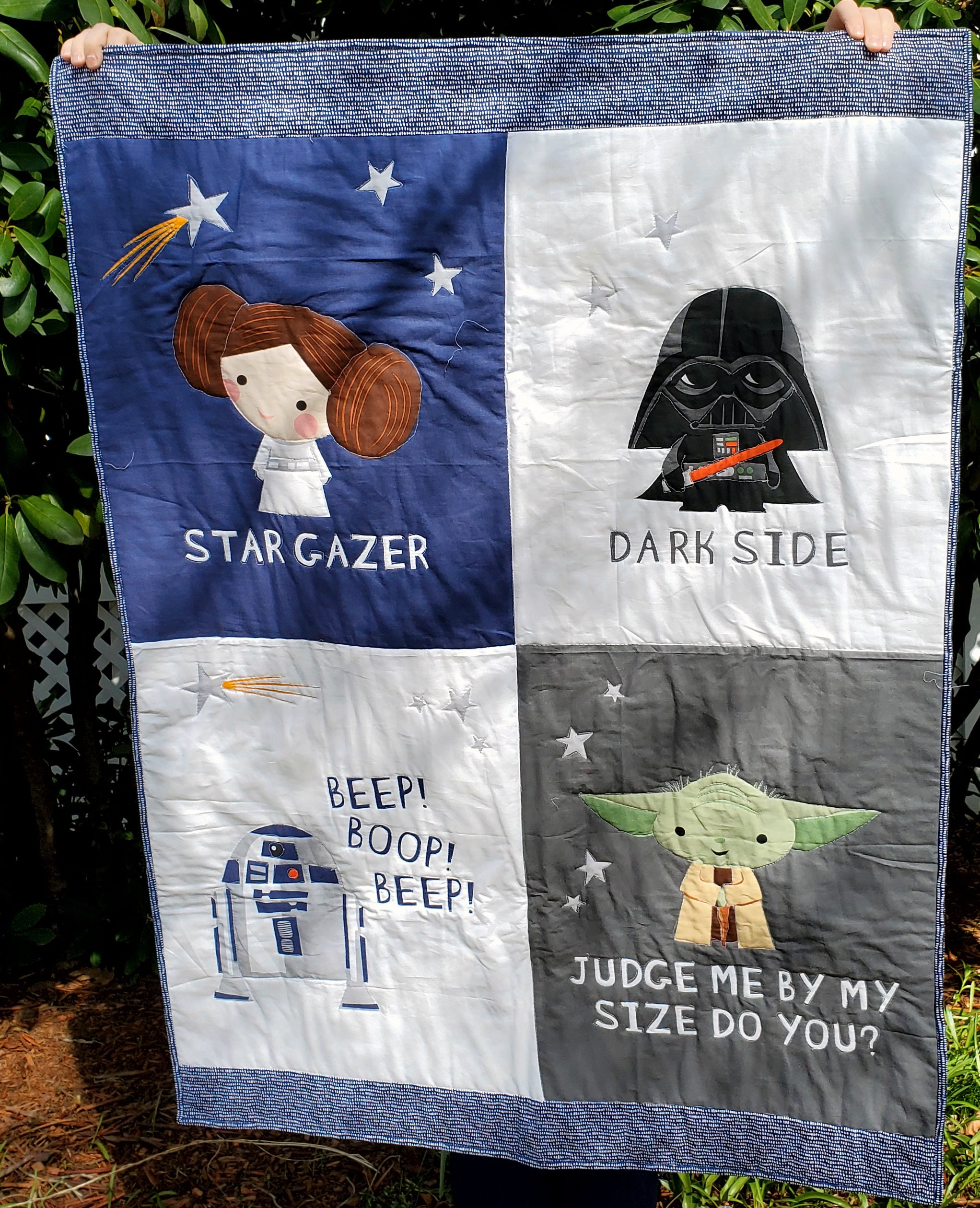 Star wars patchwork baby blanket best sale