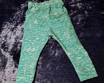 Math and Science baby leggings (sizes newborn to 24 months)