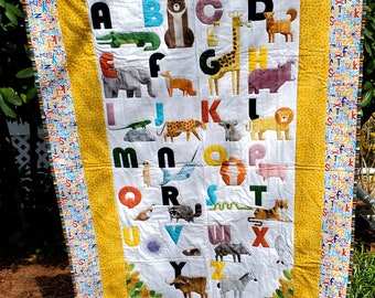 Animal Alphabet Baby Quilt