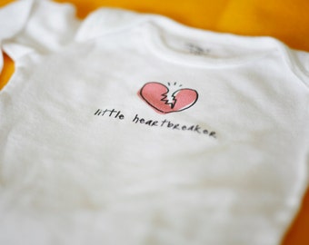 Little Heartbreaker Baby Bodysuit (sizes newborn to 24 months)