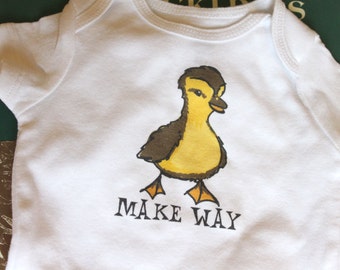 Make Way Baby Bodysuit (sizes newborn to 24 months)