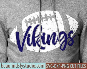 Vikings Football SVG File, Grunge Viking SVG, DIY Football Mom Shirt, Grunge Football svg File For Silhouette, svg File For Cricut Project