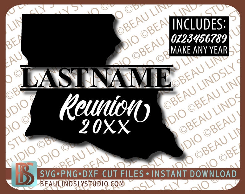 Download Louisiana Family Reunion SVG Cutting File Louisiana SVG | Etsy