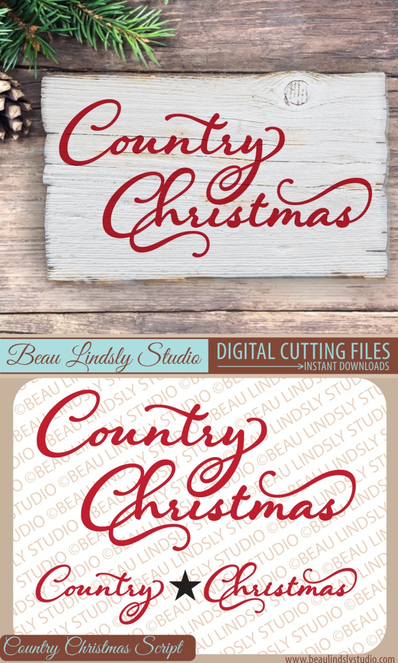 Download Country Christmas SVG Cutting File Christmas Clip Art ...