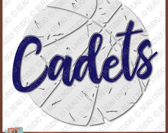 Cadet Basketball SVG File, Grunge Basketball SVG, DIY Basketball Mom Shirt, Grunge Basketball svg File For Silhouette, svg File For Cricut