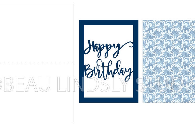 Download Birthday Card SVG Cutting File: Happy Birthday Card Happy ...