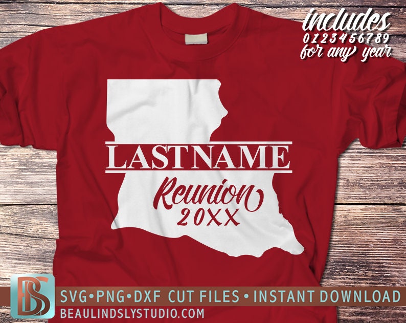 Download Louisiana Family Reunion SVG Cutting File Louisiana SVG | Etsy