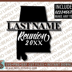 Alabama Family Reunion SVG Schnittdatei, Alabama SVG, Family Reunion T Shirt SVG, Cricut svg File Format, SVG Datei für Silhouette Muster