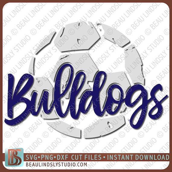 Bulldogs Soccer SVG, Grunge Bulldog SVG, DIY Bulldogs Soccer Shirt, Grunge Soccer Ball svg File For Silhouette, svg File For Cricut Project