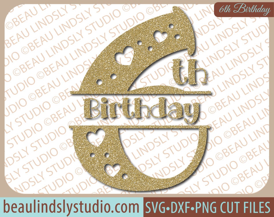 Download Girls 6th Birthday Svg File Birthday Wishes Svg Happy Etsy